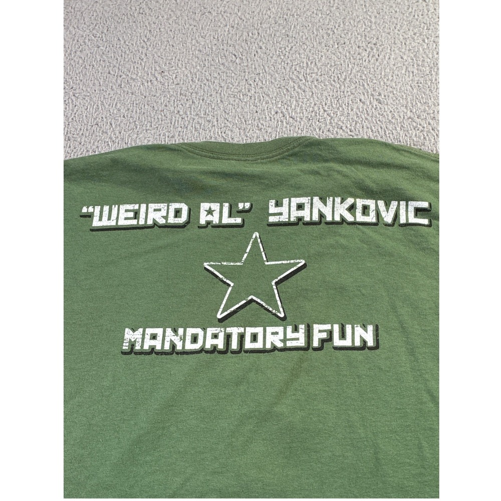 Weird Al Yankovic Che Guevara 2005 Mandatory Fun Tour Green Star Shirt Mens L - Picture 3 of 10